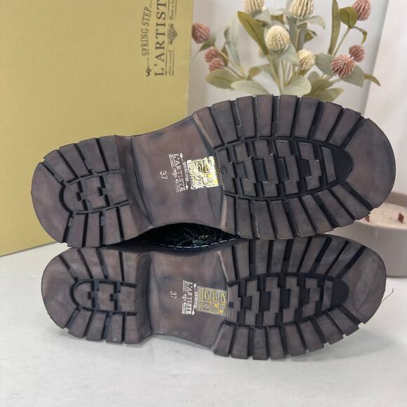 L'Artiste by Spring Step Avrilrose Leather/Textile Boot Multi Women 6.5-7 NWB - Picture 9 of 11